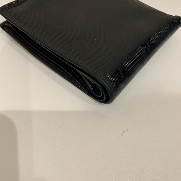 Gucci Black GG Imprime Bifold Wallet Sku#84194 (gently used, pocket peeling) - Picture 6 of 14